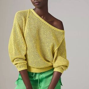 Anthropologie Pilcro Open-Stitch Crewneck Jumper